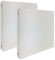 PROREGAL 2x Memoboard aus Stahl gelocht | HxBxT 30x30x3,5cm | Weiß | Lochblech Wandtafel Trägersystem Magnettafel Lochblech