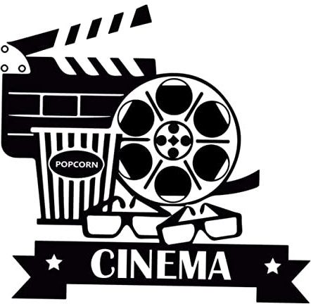 BESPORTBLE Kinodeko Filmlandschaftsaufkleber Selbstklebende Wandkunstaufkleber Dekorativer Wandaufkleber Für Home Cinema Layout Fenster Türen Wänden