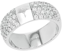 Joop! Damen-Damenring 925er Silber 66 Zirkonia 60 Silber 32013231
