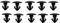 Generic 10X Black Door Card Trim Panel Moulding Clips / Door Retainer Clips For NISSAN Juke / Pulsar / Qashqaı II / X-Trail II