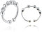 EIHI 2 Stück verstellbare Drehringe, Zappelringe, verstellbare Fingerringe, Ringe mit Perlen, Ringe für Damen und Herren