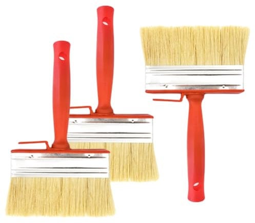 Pamtns 3 Pièces Pinceau pour Peintre Pinceaux Meubles Muraux Pinceau Brosse Pinceau de Clôture Pinceau Lasure Pinceau Plat Pinceaux à Peinture Pinceau Vernis Pinceau à Poils pour Meubles Décoration