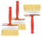 Pamtns Lasurpinsel 120mm 2 Stück Wandpinsel Flach Pinsel Set Flat Brushes Flächenstreicher Kunststoffborsten Pinsel Lackpinsel MöBel Malerpinse Werkzeugpinsel für Wand Holz Metall