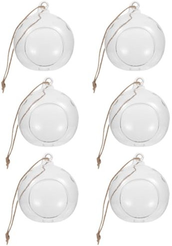 HOLIDYOYO 6pezzi Portacandele Da Appendere Corda Per Decorazioni Di Interni e Terrari Porta Candele Per Feste e Matrimoni Design e Stabile