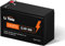 LiTime Batterie LiFePO4 12V 6 Ah 76,8W Rechargeable au Lithium avec BMS 6A, 4000 Cycles Profonds, Faible Auto-décharge, Pour Détecteur de Poissons, Lumière LED, Caméra de Surveillance, Jouet