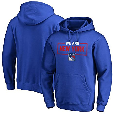 PiWine Männer Sweatshirt Langarm Pullover Hockey Kleidung NHL Rangers Jersey Print Unisex Langarm Pullover Männer Eishockey Hoodies,3XL