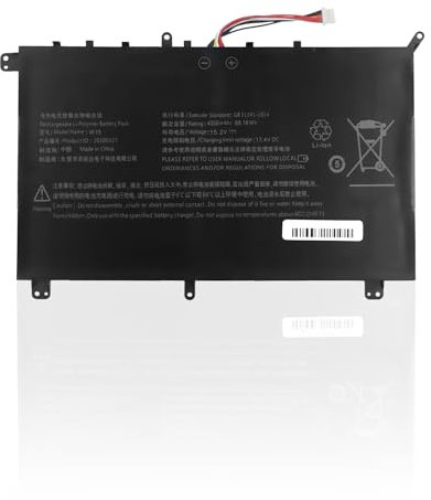 szyuya Laptop-Akku W15 B15 20200327 für Aierxuan AEX Book Pro für Cooyes p30 CoRE i5 i7 für Sanag TX1 Pro IPASON Notebook S156FBW82 (15.2V 69.16Wh)