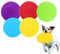 GYWHOOFT 17,5 cm frisbee en caoutchouc, 5 pièces frisbee jouet pour chien en caoutchouc souple naturel pour le plaisir interactif en plein air