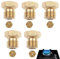 Paquete de 5 Inyectores Cocina Gas Butano,Kit de Quemadores Cocina Gas Repuestos Estufas de Gas Butano Boquilla de Gas para Estufa de Gas con Quemador de Propano 1x0.5, 2x0.7, 1x0.87, 1x1.02