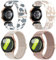 chinbersky 20mm Nylon Geflochtenes Armband Kompatibel mit Samsung Galaxy Watch 4/5/6/7/FE 40mm 44mm Armband/Watch 5 Pro/Watch 4&6 Classic/Active 2 40mm 44mm/Watch 3 41mm/Gear Sport/Gear S2 Classic