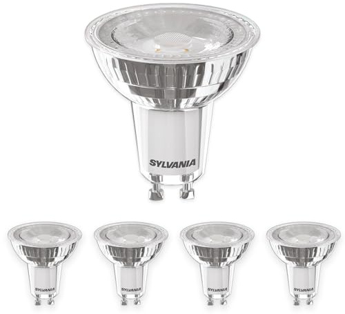 SYLVANIA GU10 LED Neutralweiß dimmbar | 5er Pack | 50W Ersatz | 4000K | 360 lm | 36° Abstrahlinkel