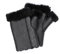 Valcuer 1887 Fingelose Handschuhe Finger Free VC warme Unisex Fäustlinge aus hochwertigem Lammfell, Fell, Leder - bequem, warm und hochwertig in Schwarz, in Gr. M