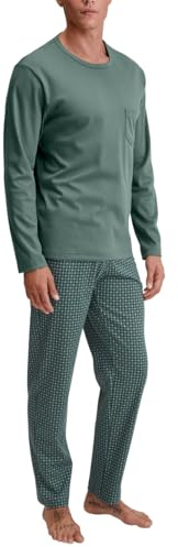 CALIDA Relax Comfy Pyjama Herren | Langer Schlafanzug, weiche Heavy-Interlock-Qualität und angenehm wärmender Komfort