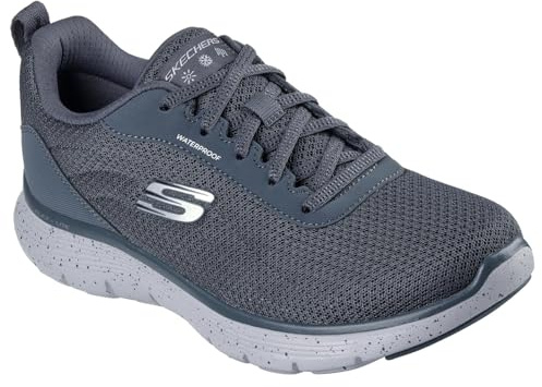 Skechers Flex Appeal 5.0 Fresh TrekSneaker für Damen, Anthrazitfarbener Netzbesatz, 38 EU
