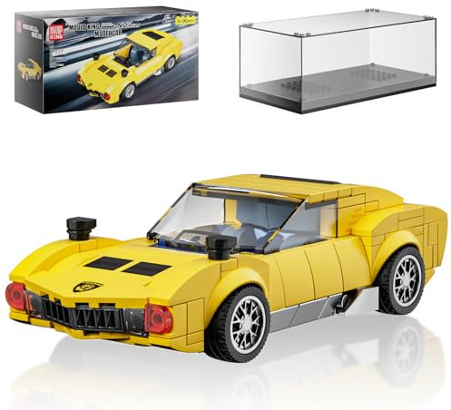 Mould King 27039 Technik Speed Champion Supersportwagen Bausteine Sets Rennwagen Klemmbausteine Auto Mura mit Acryl Display Box Geschenk für Erwachsene und Jugendliche(321 Teile)