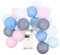 MAGICLULU 1Satz LED Lichterkette Mit Baumwollkugeln Dekorative Schnurbeleuchtung Für Schlafzimmer Partys Und Feiertage Lang Umweltfreundliches Design Batterien Erforderlich
