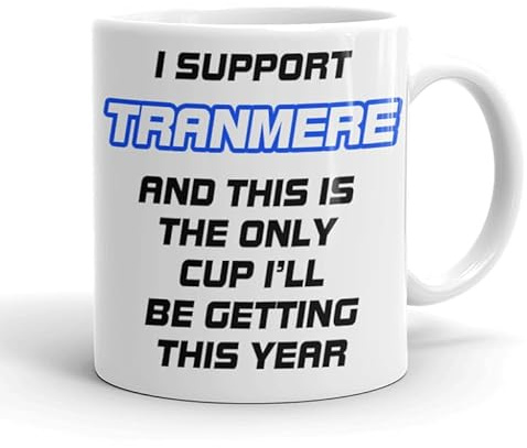 VIROSA Funny Football Mug – “This is The Only Cup I’ll Be Getting This Year” – Funny Gift for Tranmere Fans, Dad, Brother or Friend – 11oz Ceramic Coffee Cup – Birthday, Xmas, Father’s Day