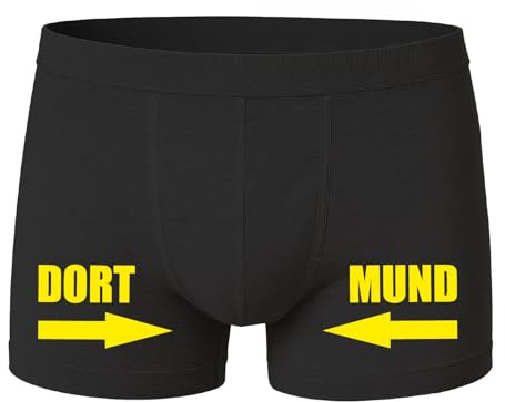 deinshirt Boxershorts Herren Unterhose Männer Unterwäsche Dort Mund