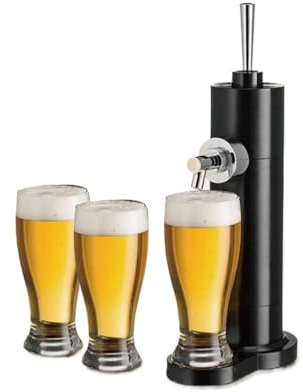 XFDZQQG Ultraschall-Bierspender, Bierzapfanlage, verwandelt Jede Dose in einen Fassbier, für Bierbars,Picknicks oder Camping, Geschenk Mann, Vatertagsgeschenk,Schwarz