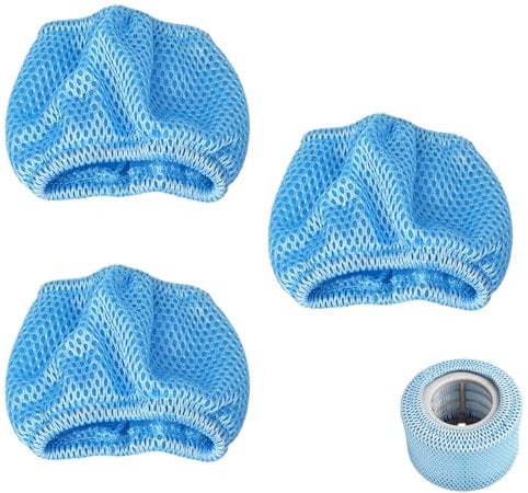 MOAZIFI 3 Stück Schutznetze für Mspa Whirlpools Filter, Netzabdeckung Filterkartusche kompatibel mit Mspa Whirlpool, Premium Pool Zubehör - MSPA Filter, MSPA Whirlpool Ersatzteile