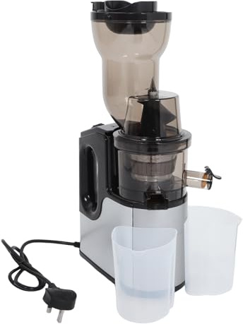 GLEAVI Cold Press Juicer Machine Masticating Slow Juicer with Wide Feed Chute Stainless Steel Automatic Juice Extractor for Fruits Vegetable