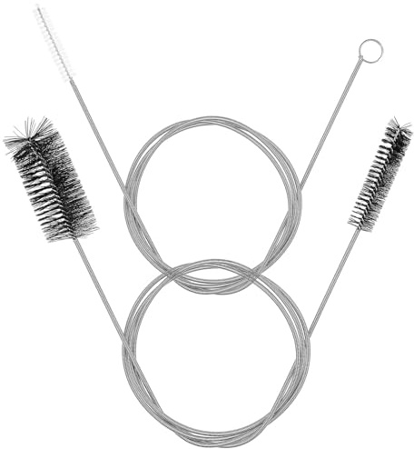 ifundom 2pcs Drain Cleaning Brush Flexible Long Soft Nylon Bristles Dredging Tools for Sink Unblocker for Gutter and Radiator Cleaning