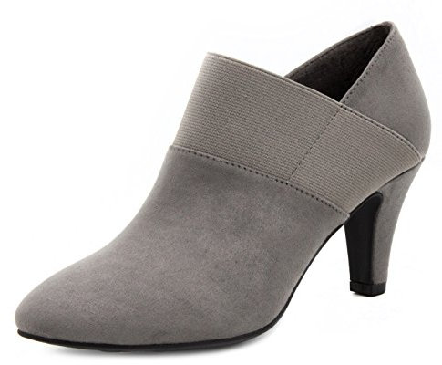 LONDON FOG Damen Bobbie Heel Ankle Booties, GRAU, 40.5 EU