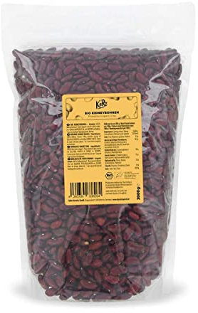 KoRo - Haricots rouges bio 2 kg - Haricots issus de l'agriculture biologique contrôlée - Emballage grand format à prix avantageux - Sans additifs