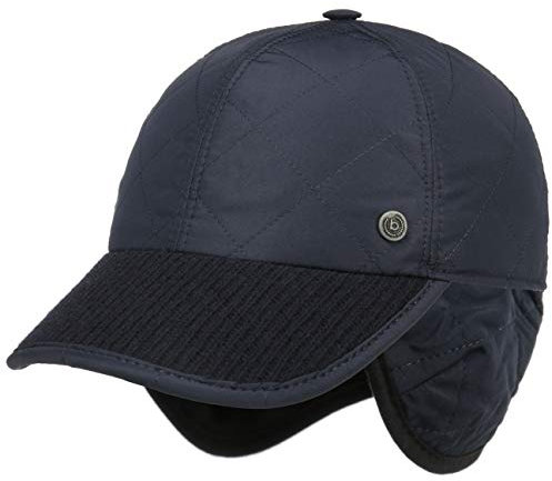 bugatti Style-Mix Cap mit Ohrenklappen Basecap Baseballcap Wintercap Ohrenschutz (59 cm - dunkelblau)