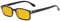 Eyekepper Blue Light Blocking Reading Glasses with Amber Tinted Filter Lens - Computer Readers Men Women - Black-Transparent +0.75