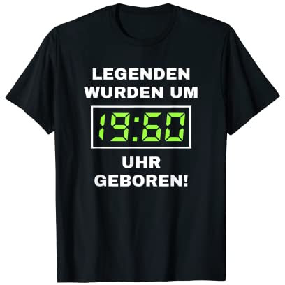 Legenden Wurden Um 1960 Uhr Geboren Digitaluhr Geschenkidee T-Shirt