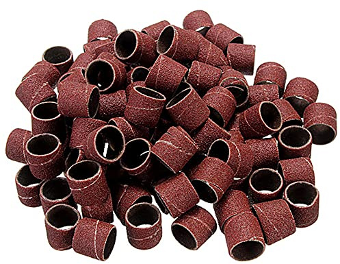 Set di 485 boccole abrasive con scatola inclusa, 480 pezzi di nastro abrasivo e 5 rulli per utensili rotanti