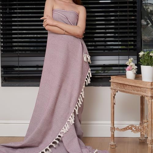 Mixibaby Tagesdecke Wohndecke Wendedecke Kuscheldeck Sofadecke Couchdecke, Farbe:Violett