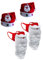 [4 Pack] Nikolausmütze und Bart Set für Erwachsene (Weihnachtsmann-Bart Neuheit Combo 2er-Pack) (4-in-2-Kit enthält 2 Masken Hüte) 2023/2024 Version von BMTick UK, Weihnachten Farbig!