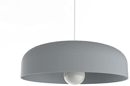 L+, Hängelampe Wohnzimmer Metall Zylinder Form Kronleuchter Moderne Küche Kronleuchter Durchmesser 40cm-50cm (Grau)