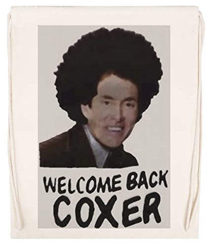 Welcome Back Cox Coxer Fitnessstudio Reisen Tasche Kordelzug Beige Gym Travel Bag