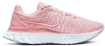 Nike Femmes React Infinity Run FK 3 Running Trainers DD3024 Sneakers Chaussures (UK 6.5 US 9 EU 40.5, Pink Glaze White Pink Foam 600)