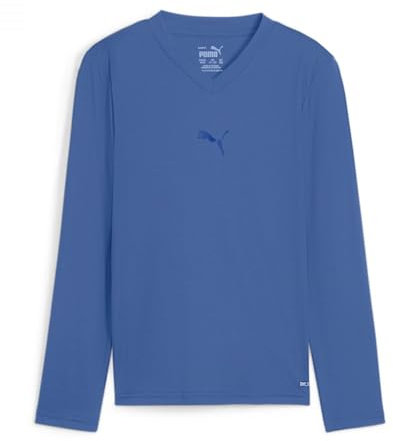 PUMA Unisex Teamgoal Baselayer Ls Jr. Performance Tee, Ignite Blue-puma Team Royal, 140 EU