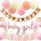 It's A Girl Baby Shower Banner - Gender Reveal Party Decorations With Balloons