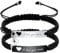 OTXIXTO Personalisierte Passende Armbänder für Paare Einstellbare Geflochtene Paare Armbänder mit Verbindbarem Herz Personalisiertes Gravur Beziehung Name Armband mit Eingraviert Hohlen Herz (Stil B2)