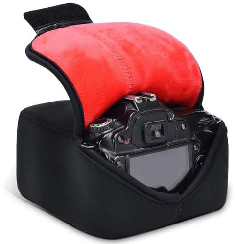 Custodia morbida in neoprene per obiettivo fotocamera Nikon Canon Sony DSLR, H6 nero, s, Custodia per fotocamera