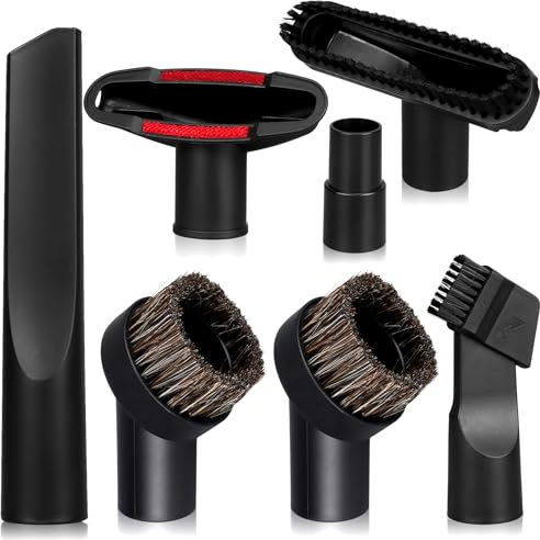 7 Pezzi Accessori Aspirapolvere Spazzole per Aspirapolvere Set di Ugelli per Aspirapolvere Accessori Spazzole Adattatori e Bocchette con Aspirapolvere Diametro 32MM e 35MM