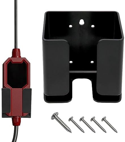 Holdes Support Mural en Métal pour Chargeur, Étui De Chargeur De Véhicule Électrique, Support De Câble De Chargeur De Voiture Électrique, Support De Câble De Chargeur EV Amélioré, 14x14x15cm