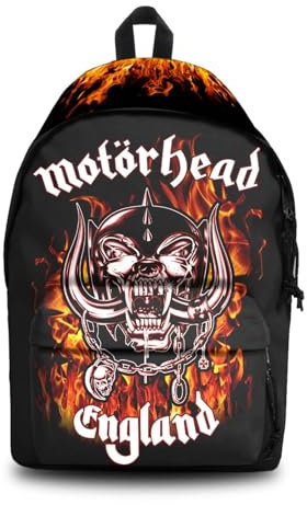 Rocksax Unisex Motorhead Daypack-England Fire Tagesrucksack, Schwarz