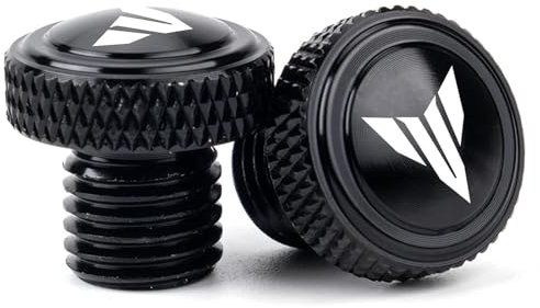ZESIDIMO M10 * 1,25 Spiegel Lochstopfen Schrauben Bolzen CNC Motorrad Zubehör Spiegelschrauben Für Yamaha MT 07 09 10 MT07 MT09 SP MT10 FZ09 FZ07 (Schwarz)