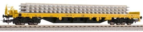 Piko 24501 H0-Flachwagen Rs beladen mit Betonschwellen, Bauzug, DBAG, Ep.VI