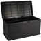 URBN GARDEN 350L Heavy Duty Plastic Garden Storage Box, Huge Capacity Patio Outdoor Container with Lockable Lid, Handles & Wheels, Weather Resistant Shed for Tools, Cushions, Accessories, Anthracite