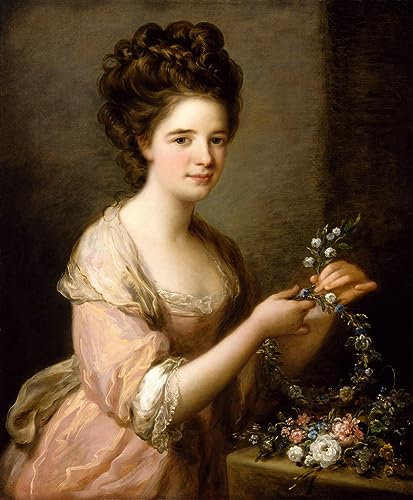 PSVDCTOO Gefeiert Wandbilder Kunst Poster Poster Bilder Porträt von Eleanor Countess of Lauderdale von Angelica Kauffmann Vintage Wandbild für Heimdekoration 60x90cm