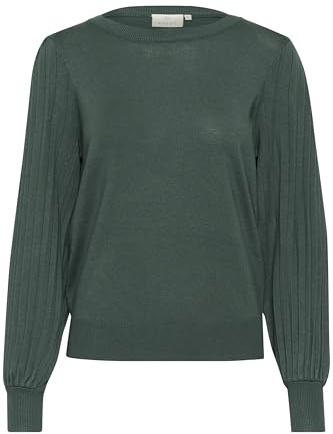 KAFFE Damen Strickpullover KAlone Strickpullover Damen Elegant Rundhals Mode Pullover Casual Winterpullover Gestrickter Lange Ärmel