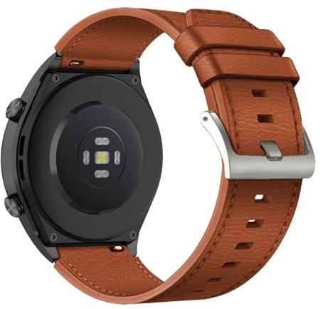 Bracelet en Cuir pour Xiaomi Mi Watch S1 Pro Bracelet de Montre, avec Fermoir en Acier Inoxydable Vintage Bandes de Remplacement pour Femme Homme Compatibles avec Xiaomi Mi Watch S1 Pro Sangle (4)